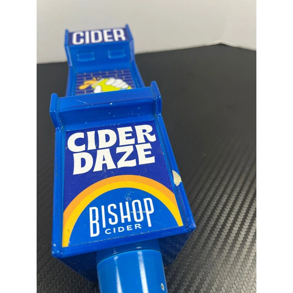 Bishop Cider Daze Beer‎ Tap Handle Blue Arcade Style